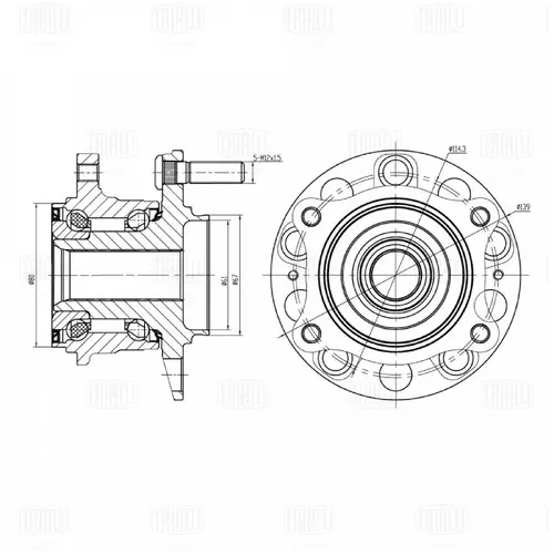 Ступица TRIALLI MR 0872