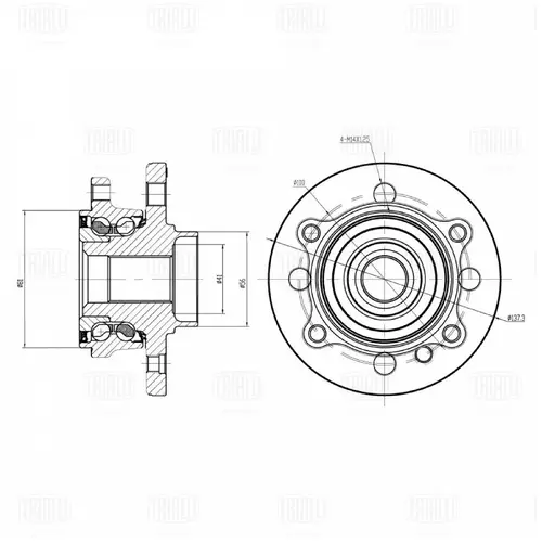 Ступица TRIALLI MR 2644
