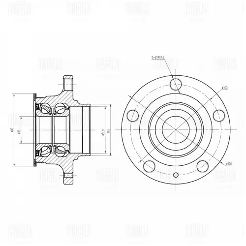 Ступица TRIALLI MR 1817