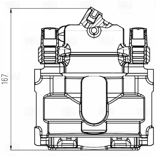 Суппорт тормозной TRIALLI CF 800703