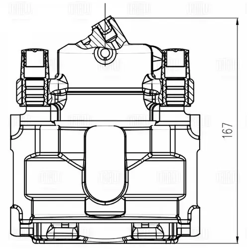 Суппорт тормозной TRIALLI CF 800704