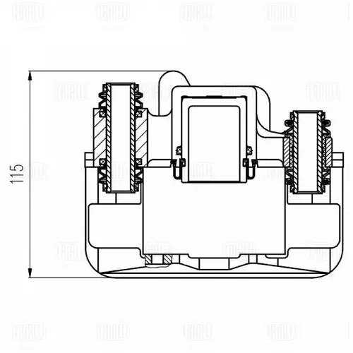 Суппорт тормозной TRIALLI CF 800718