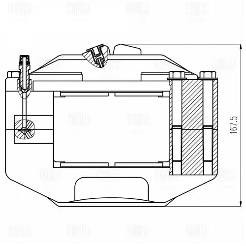 Суппорт тормозной TRIALLI CF 800725