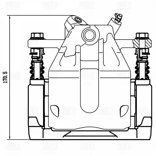 Суппорт тормозной TRIALLI CF 800649