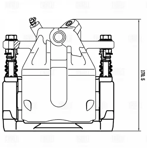Суппорт тормозной TRIALLI CF 800650