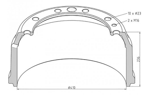 Тормозной барабан AVLKRAFT 70250026