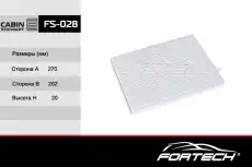 Салонный фильтр FORTECH FS028