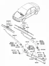 Щетка стеклоочистителя 983602F000 HYUNDAI / KIA
