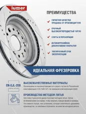 Тормозной диск LUMER LM02011P