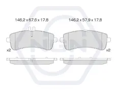 Тормозные колодки дисковые NGN 3502149