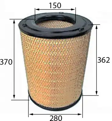 Фильтр воздушный JS ASAKASHI A371J