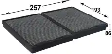 Салонный фильтр JS ASAKASHI AC0004CSET BMW E39 all95>