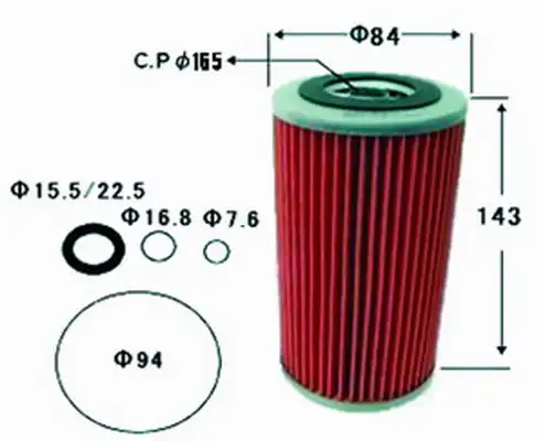 Фильтр масляный JS ASAKASHI OE504J