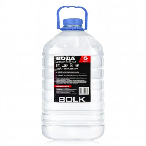 Вода дистиллированная BOLK л