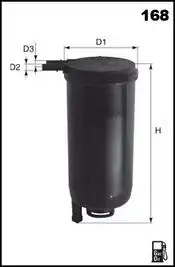Топливный фильтр MECAFILTER ELG5449