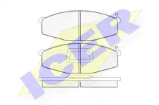 Тормозные колодки дисковые передняя ось ICER 140376