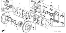 Тормозной диск HONDA 45251TA5A00