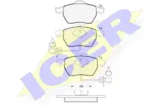 Тормозные колодки дисковые ICER 181331
