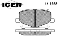Тормозные колодки дисковые ICER 181555