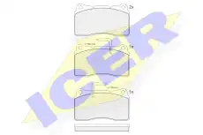Тормозные колодки дисковые ICER 181730