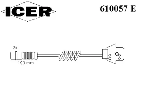 Датчик тормозных колодок ICER 610057 E