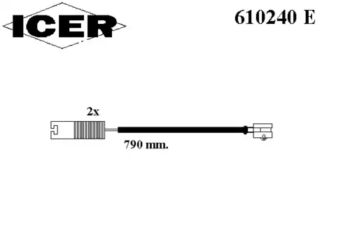 Датчик тормозных колодок ICER 610240 E