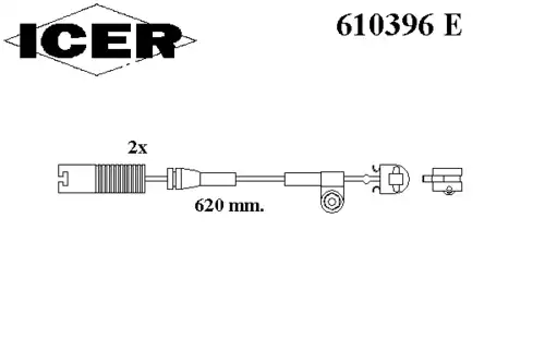 Датчик тормозных колодок ICER 610396 E