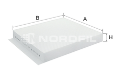 Салонный фильтр NORDFIL CN1334