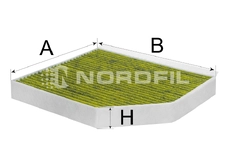 Салонный фильтр NORDFIL CN1037TB