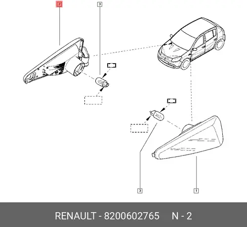 АВТОДЕТАЛЬ 8200602765 RENAULT