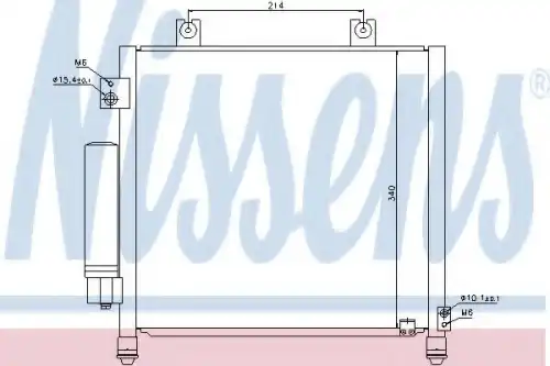 Радиатор кондиционера (конденсатор) NISSENS 940302