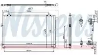 Радиатор кондиционера (конденсатор) NISSENS 940349