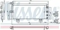 Радиатор кондиционера (конденсатор) NISSENS 940450