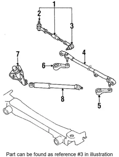 Рулевой наконечник ISUZU 8-97020-954-2