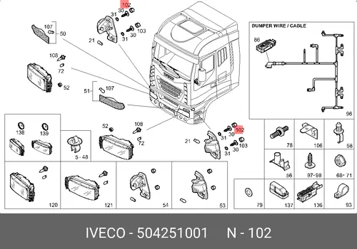  ПРОБКА 504251001 IVECO