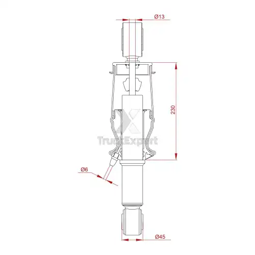 Амортизатор кабины TRUCKEXPERT 467 55 003