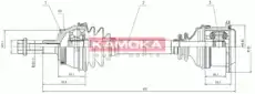 привод левый Audi VW1138921A KAMOKA