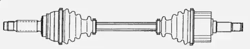 привод левый Opel 301349 LOBRO