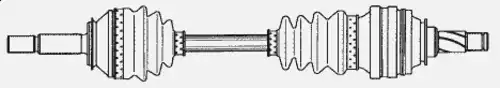 привод левый Opel 301697 LOBRO