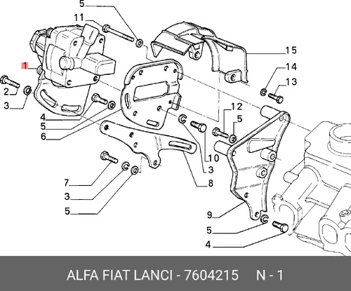 Насос гидроусилителя руля ALFA ROMEO 7604215