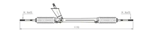 Рулевая рейка GENERAL RICAMBI WW4042