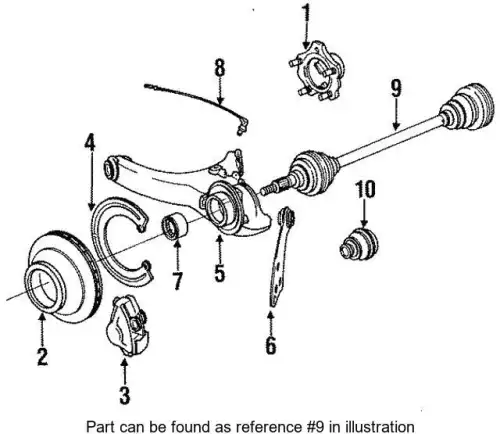 Приводной вал 96533203710 PORSCHE