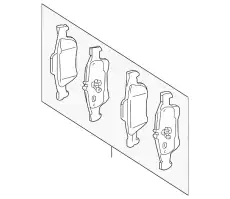 Тормозные колодки дисковые MB 008 420 53 20