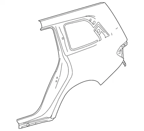 Крыло MB 166 630 35 00 64