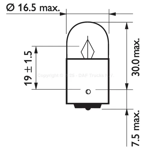 Автолампа TRP 1304837 R5W 24