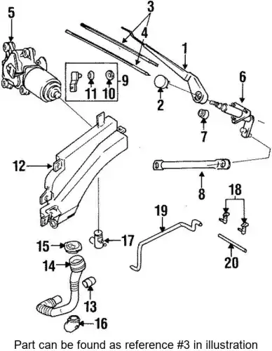 Щетка стеклоочистителя 8971345612 ISUZU