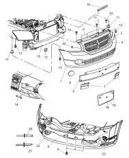  ЭМБЛЕМА 'ГОЛОВА БАРАНА' 5155674AA CHRYSLER
