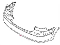  866111G600 HYUNDAI/KIA БАМПЕР ЗАДНИЙ