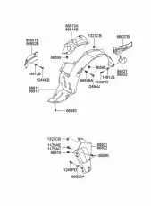 Ручка двери HYUNDAI / KIA 86831-3D000