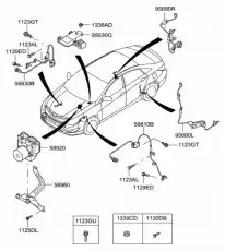  ДАТЧИК AБС ЗАДНИЙ ПРАВЫЙ 59930-3S300 HYUNDAI